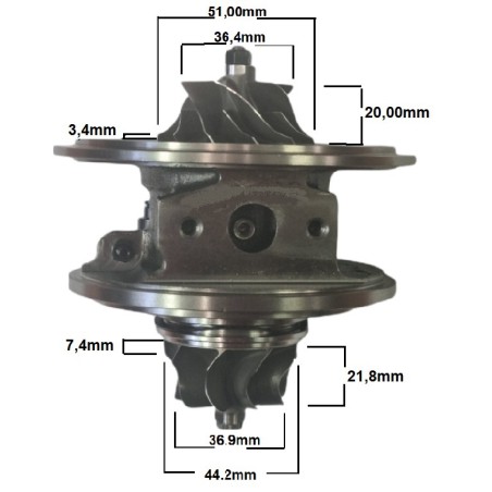 Miez Turbină BMW Seria 1, 2, 3, 4, 5, X1, X3, X4, Z4 - 1997 ccm, 120-245 CP