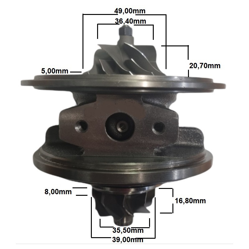 Miez Turbina BMW 116d, 118d, 316d, 318d și Mini 2.0 D - Cod 8512379, 11658512379